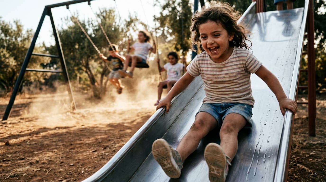 Children enjoying a summer camp day in Cyprus