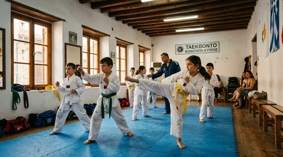 Taekwon-Do training at the academy